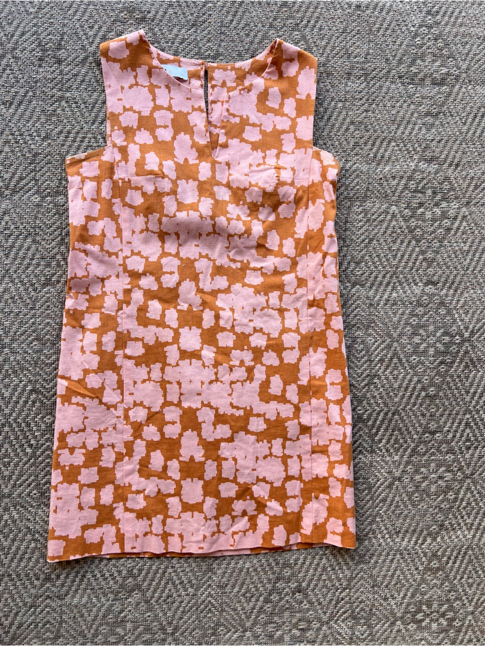Anthropologie Cory Linen Dress Size 4 Terracotta Pink Sleeveless‎ Shift Mini